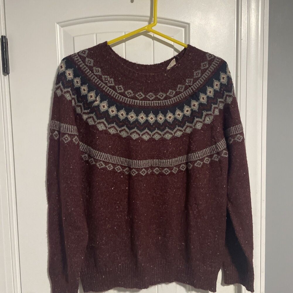 Ladies Sweater L Original Weatherproof Vintage 75% Acryllic 25% Polyester‎